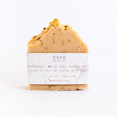 Oatmeal Milk and Honey Bar Soap #3 Bestseller - Canadian Made