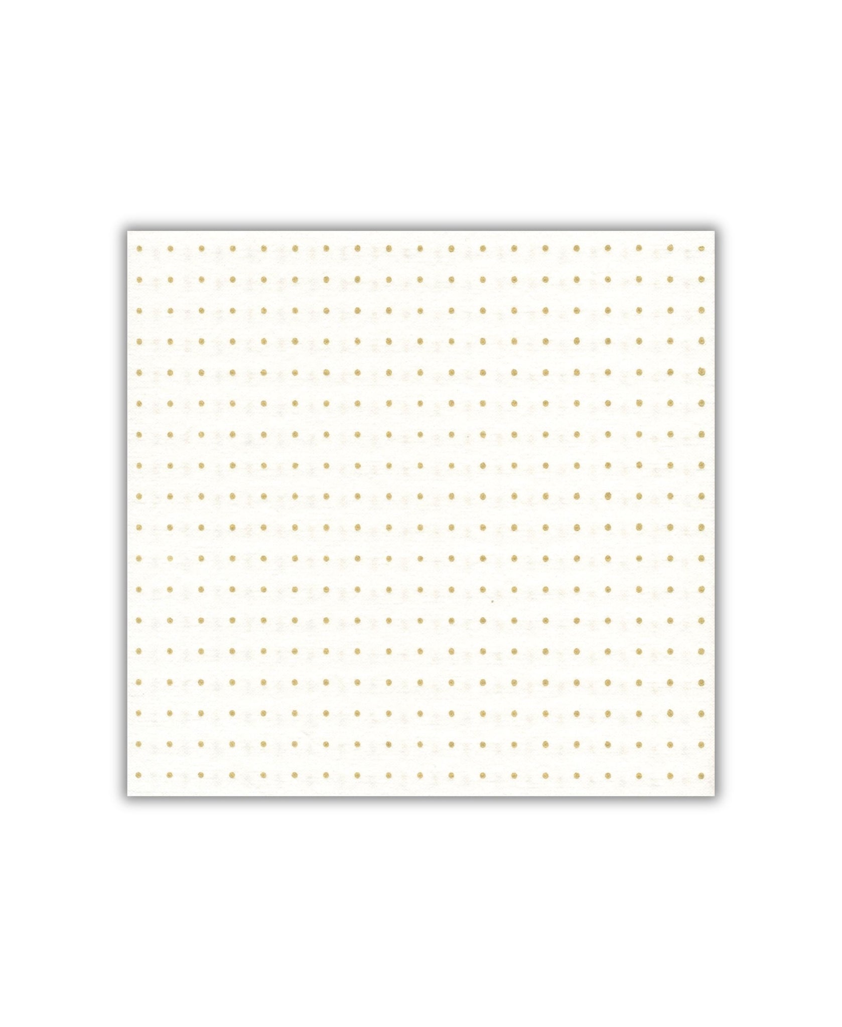Paviot Cosmos White W/Gold Dots Dinner Napkins