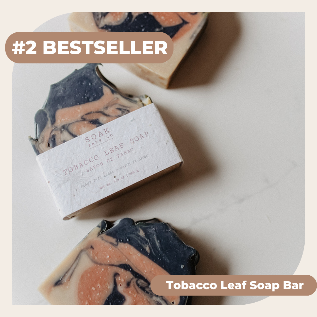 Tobacco Leaf Soap Bar - # 2 Bestseller - Canadian Made