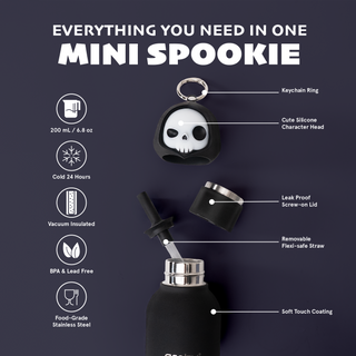 Asobu Spookies Mini Bestie Skeleton Water Bottle Bag Charm