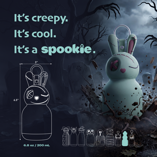 Asobu Spookies Mini Bestie Undead Bunny Water Bottle Bag Charm