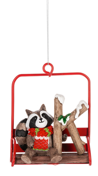 Ski Lift Monogram Ornament