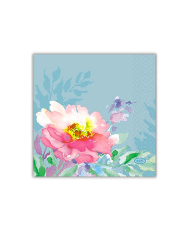 Old Country Design Flowy Floral Cocktail Napkin