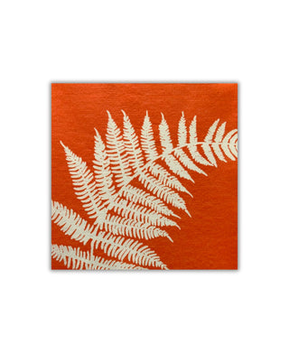 Paviot Fougere Orange Dinner Napkins