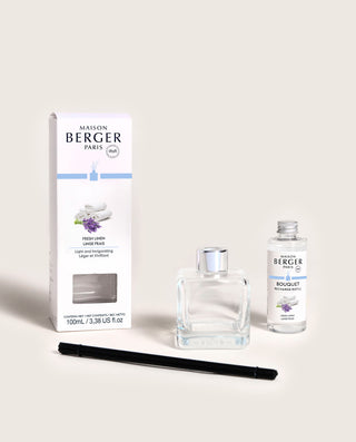 Cube Reed Diffuser - Fresh Linen - Maison Berger