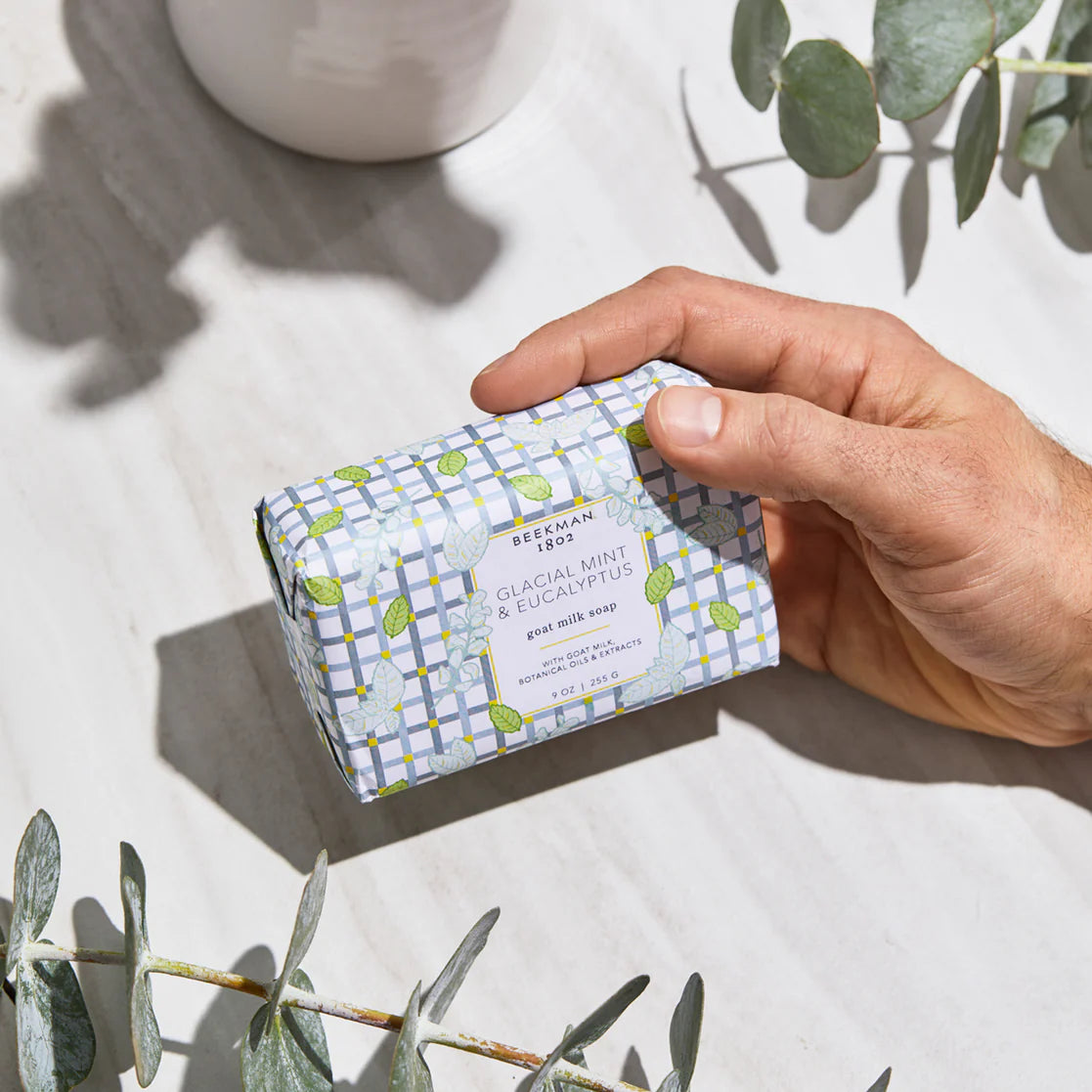 Beekman 1802 Glacial Mint & Eucalyptus Goat Milk Bar Soap