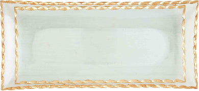 Gold Edge Glass Tray Set