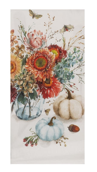 Nature's Splendor Floral Vase Dual Purpose Kitchen Towel