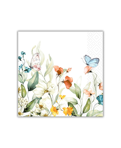 Old Country Design Happy Feeling Luncheon Napkin