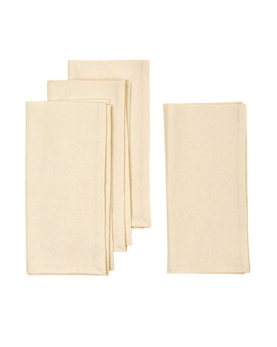 Calla Cotton Napkins Ivory Set Of 4