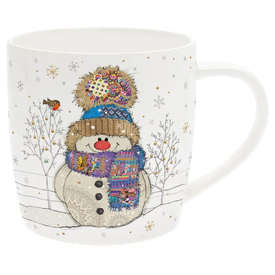 Bug Art Snowman China Mug