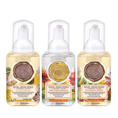 Michel Design Works Mini Foaming Hand Soap Set #26 (Sunflower, Orchard Breeze & Pumpkin Prize)