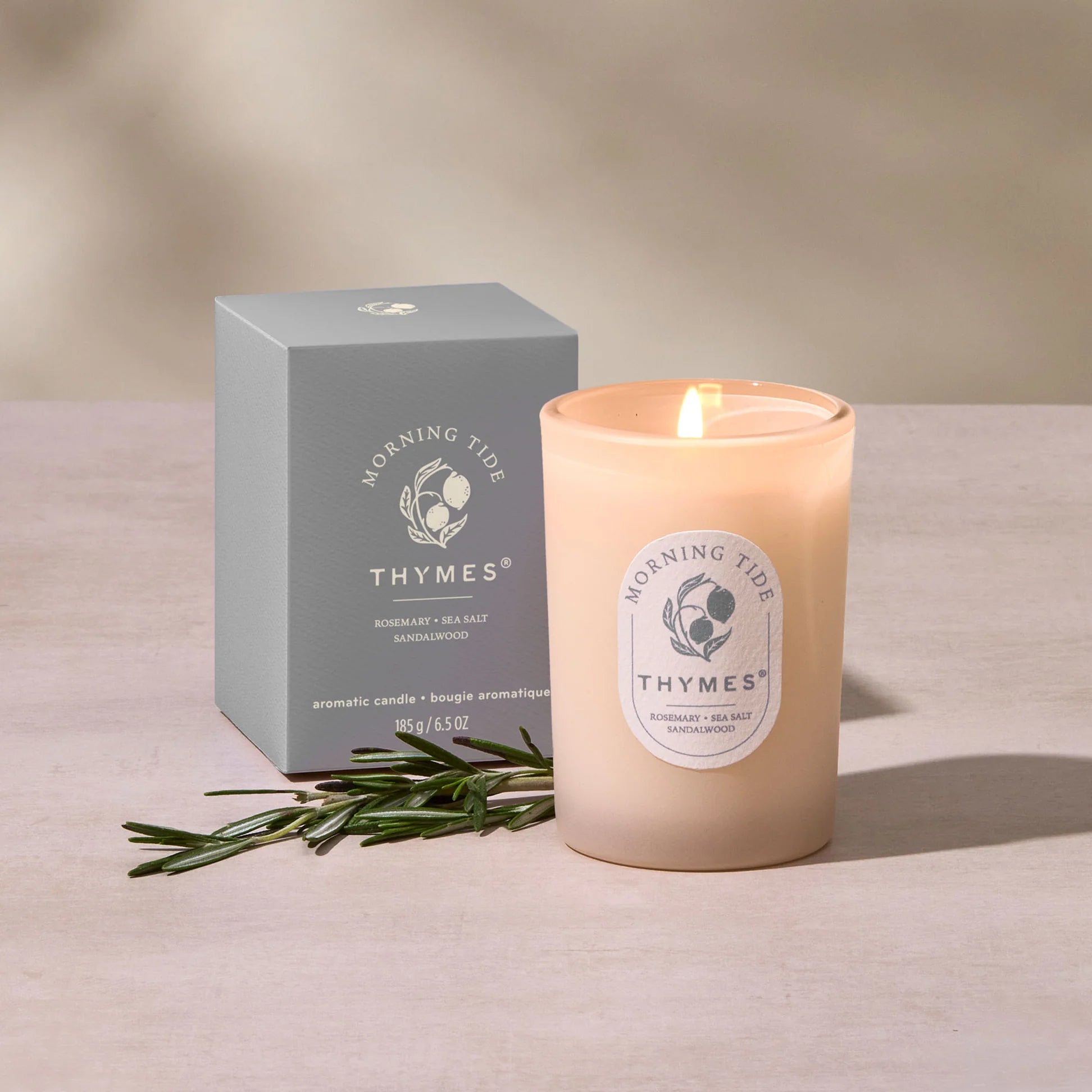Thymes Morning Tide Poured Candle 6.5 oz