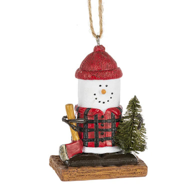 S'mores Lumberjack Ornament