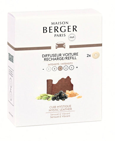 Mystic Leather Car Diffuser Refill - Maison Berger