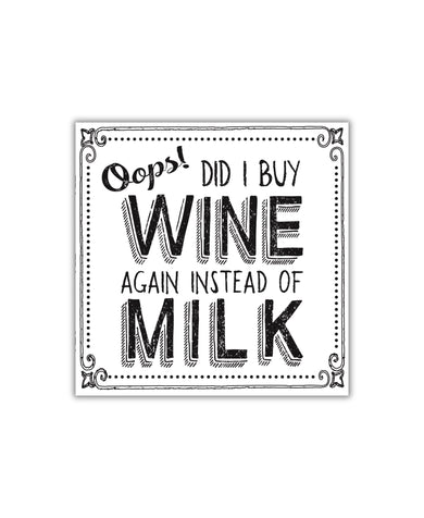 Old Country Design Oops Quip Cocktail Napkin