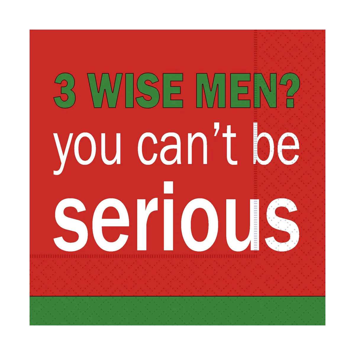 3 Wise Men? Cocktail Napkin