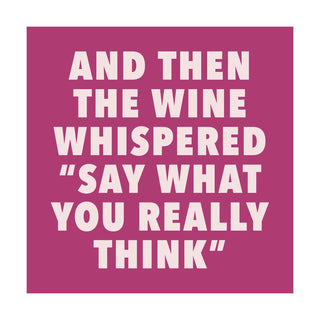 Quip What You Really Think Cocktail Napkin