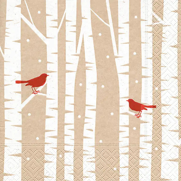 Red Birds Luncheon Napkin