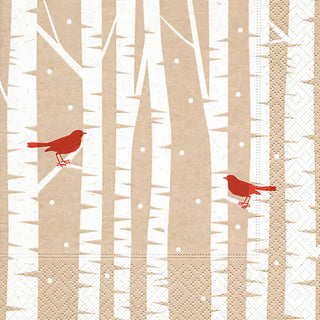 Red Birds Luncheon Napkin