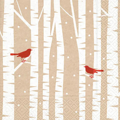 Red Birds Luncheon Napkin