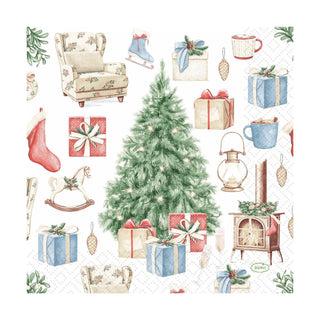 Trees And Gifts Luncheon Napkin