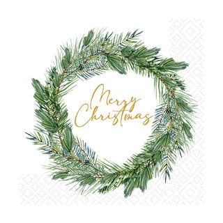 Joyful Wreath Luncheon Napkin