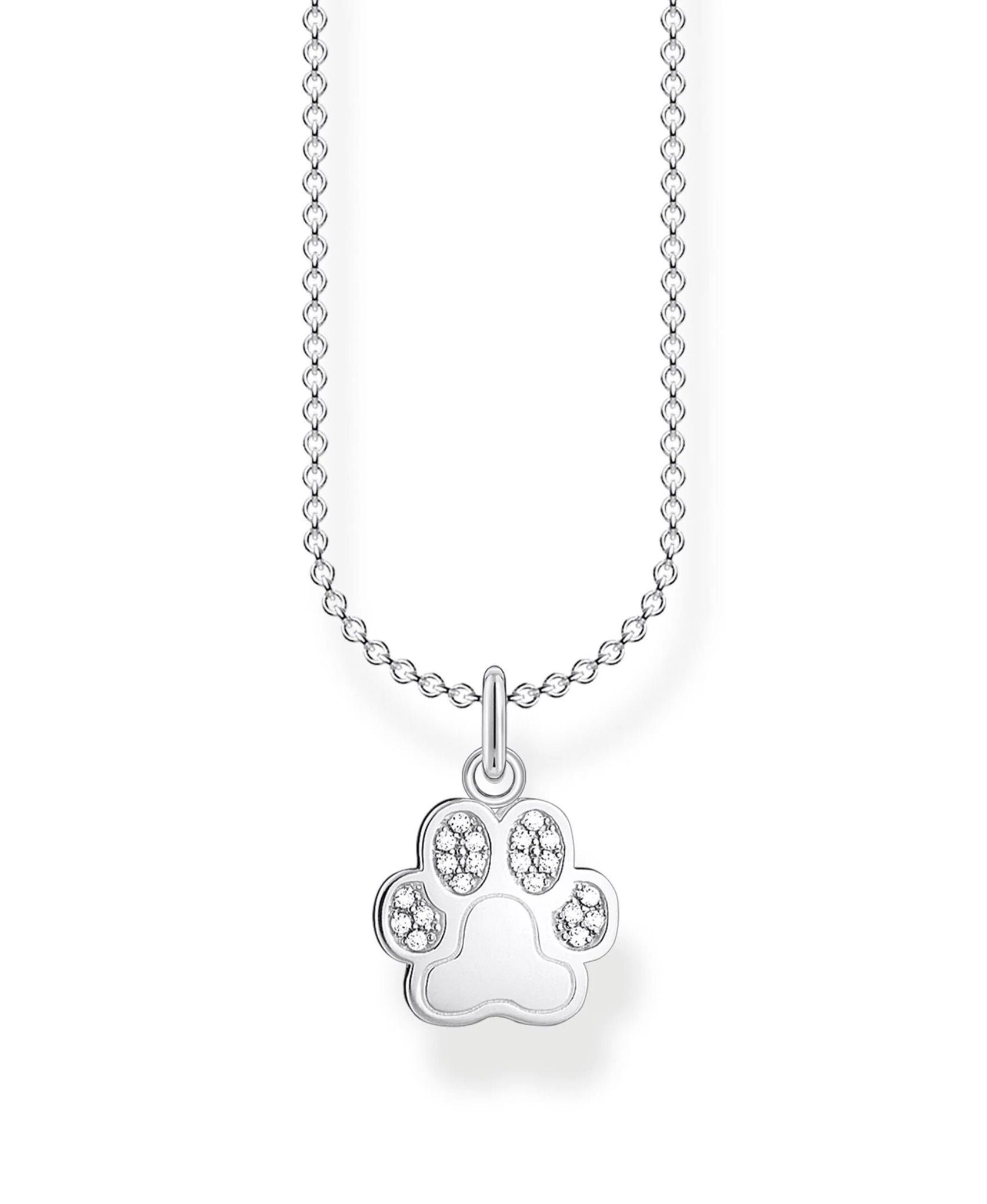 Thomas Sabo Sterling Silver Paw Necklace