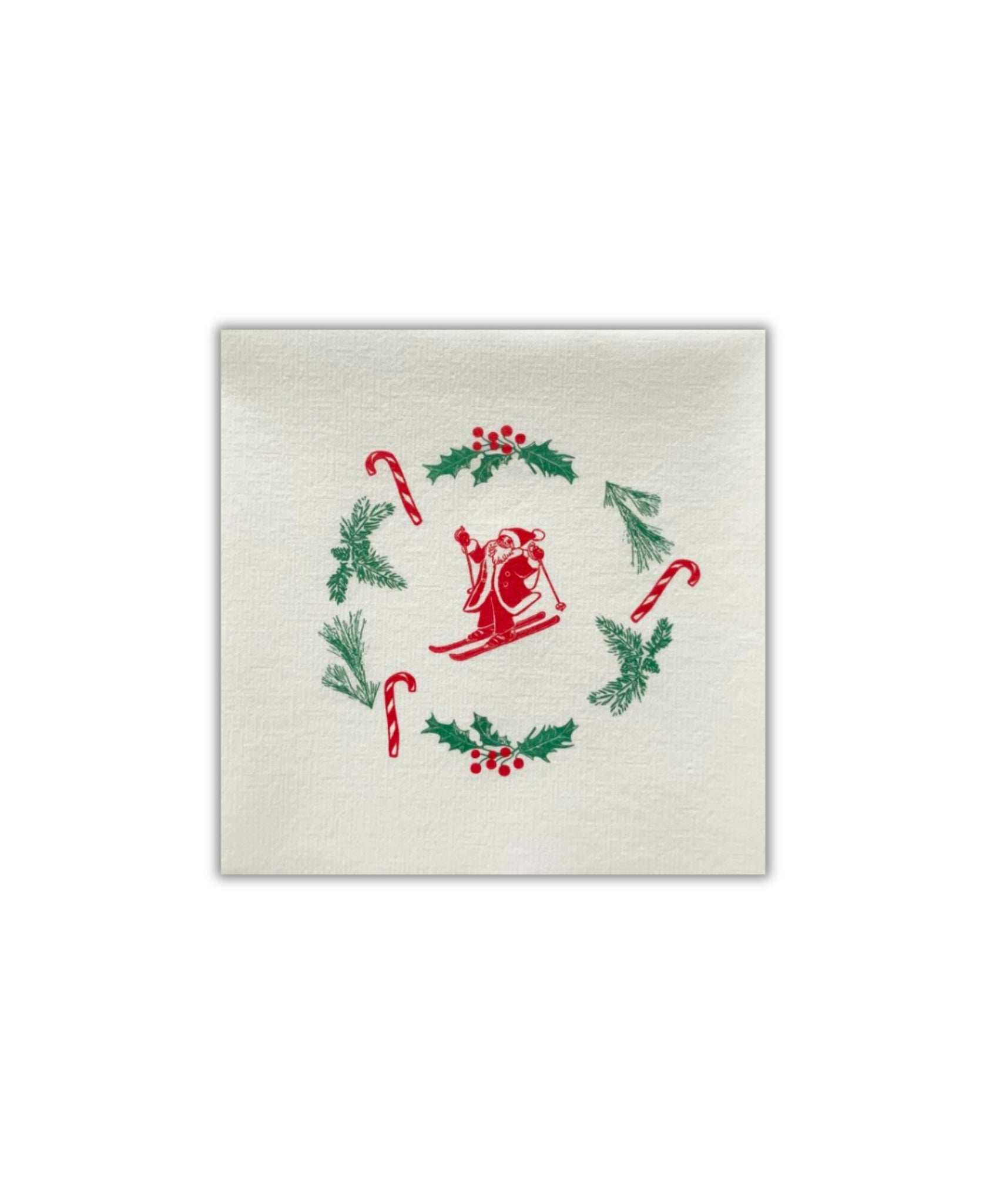 Paviot Pére Noël Ski Cocktail Napkins