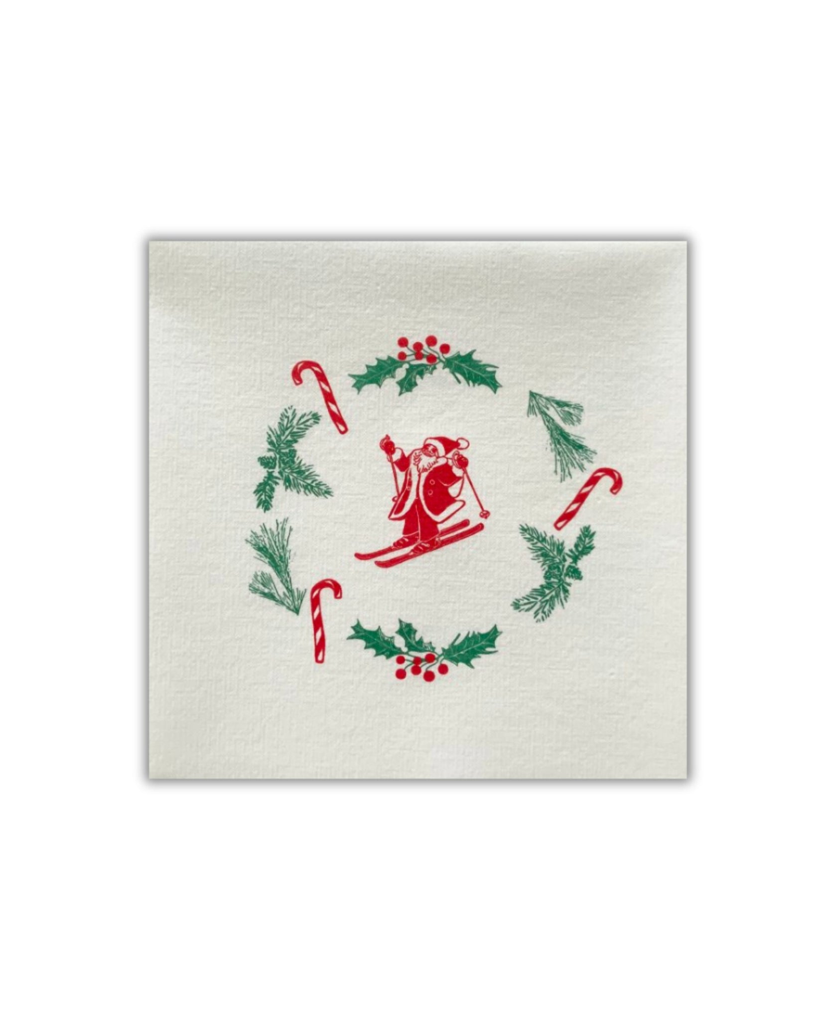 Paviot Pére Noël Ski Dinner Napkins