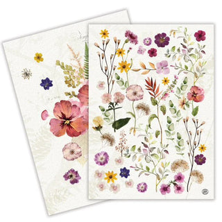 Michel Design Works Pressed Flowers Kitchen Towel - Set Of 2