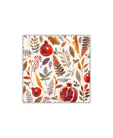 Old Country Design Pomegranate Cocktail Napkin