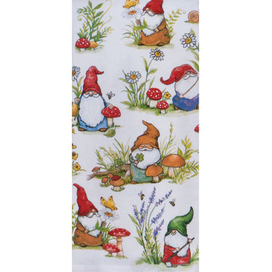 Garden Gnomes Toss Dual Purpose Terry Tea Towel