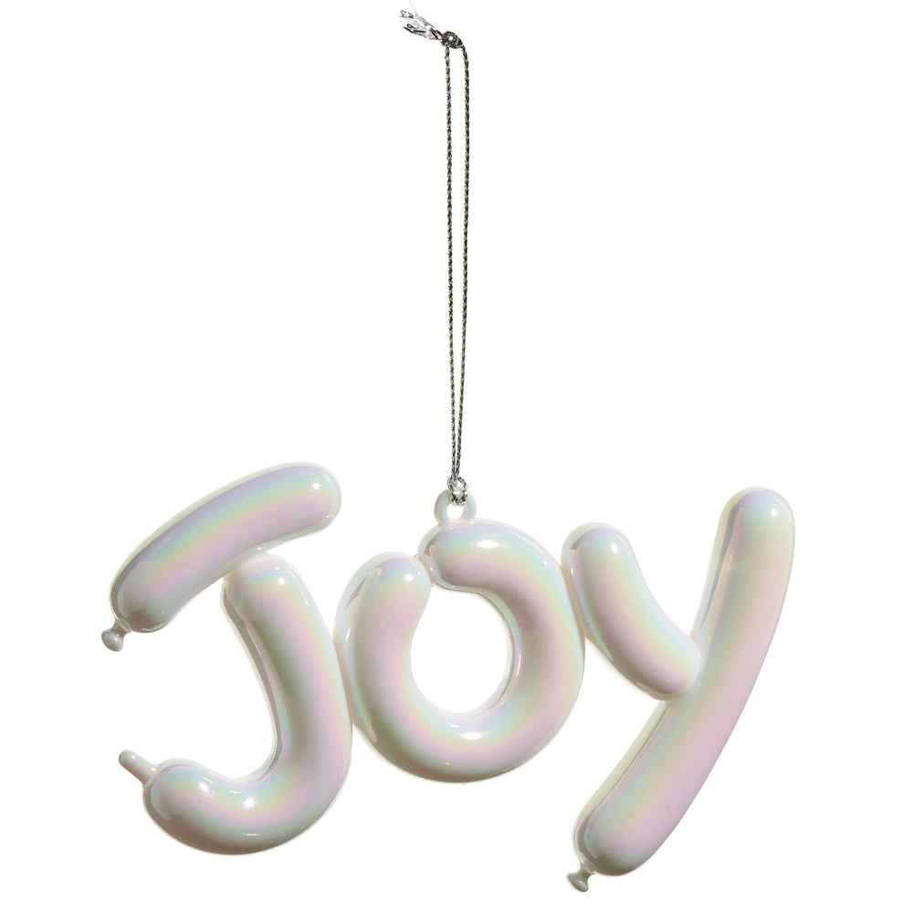 White Iridescent Ornament