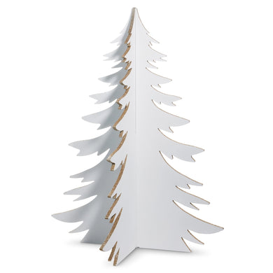 White With Gold 3D Tree Large