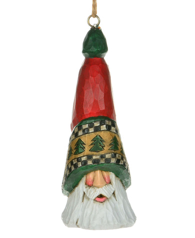 Cottage Carvings North Star Tall Hat Santa Ornament