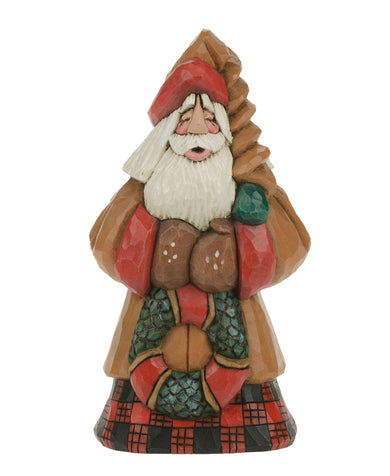 Cottage Carvings Wreath Santa