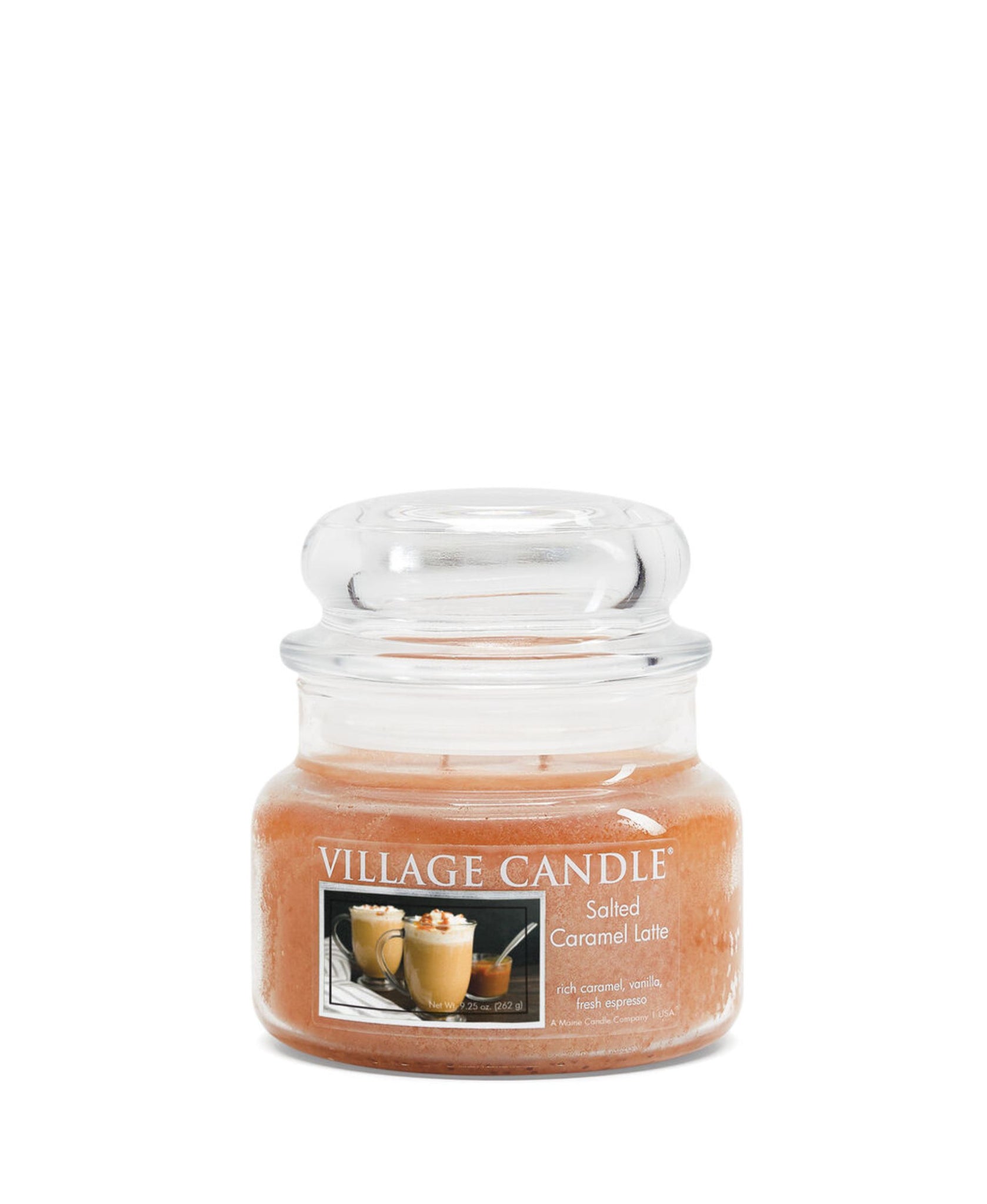 Village Candle Salted Caramel Latte 9.25 oz Candle
