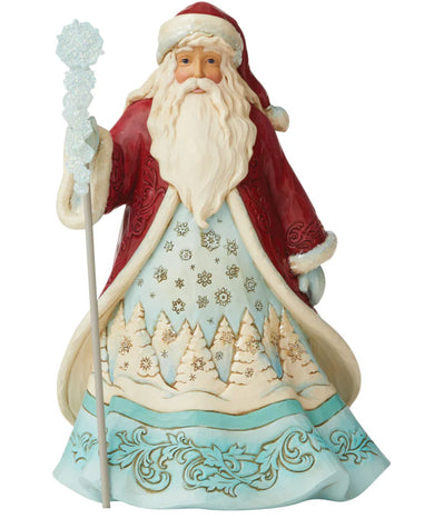 Jim Shore Santas: Winter Wonderland Santa With Snowflakes