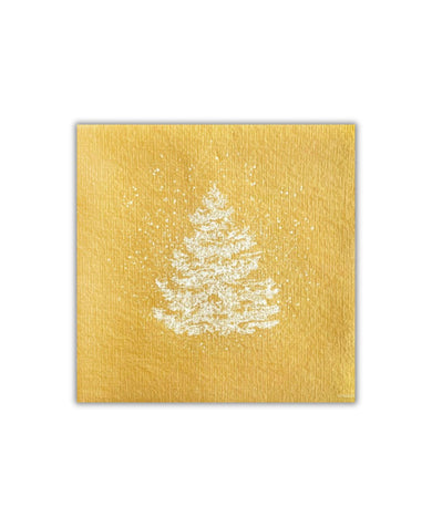 Paviot Sapin Roi des Forets Or Dinner Napkins