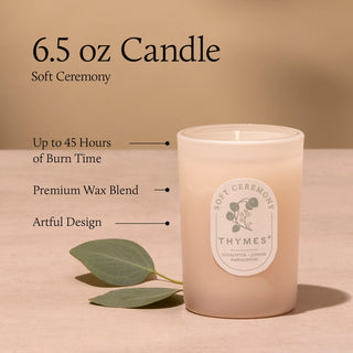 Thymes Soft Ceremony Poured Candle 6.5 oz