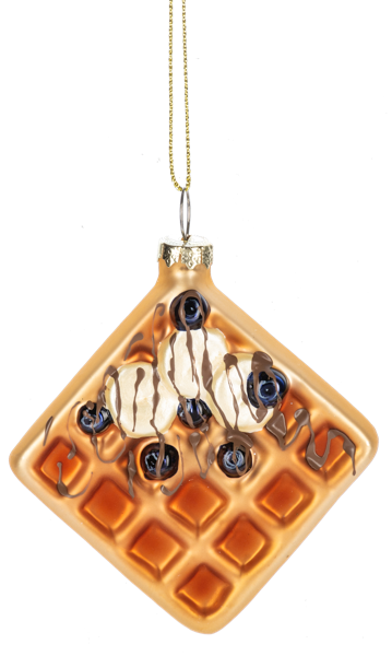 Glass Waffle Ornaments