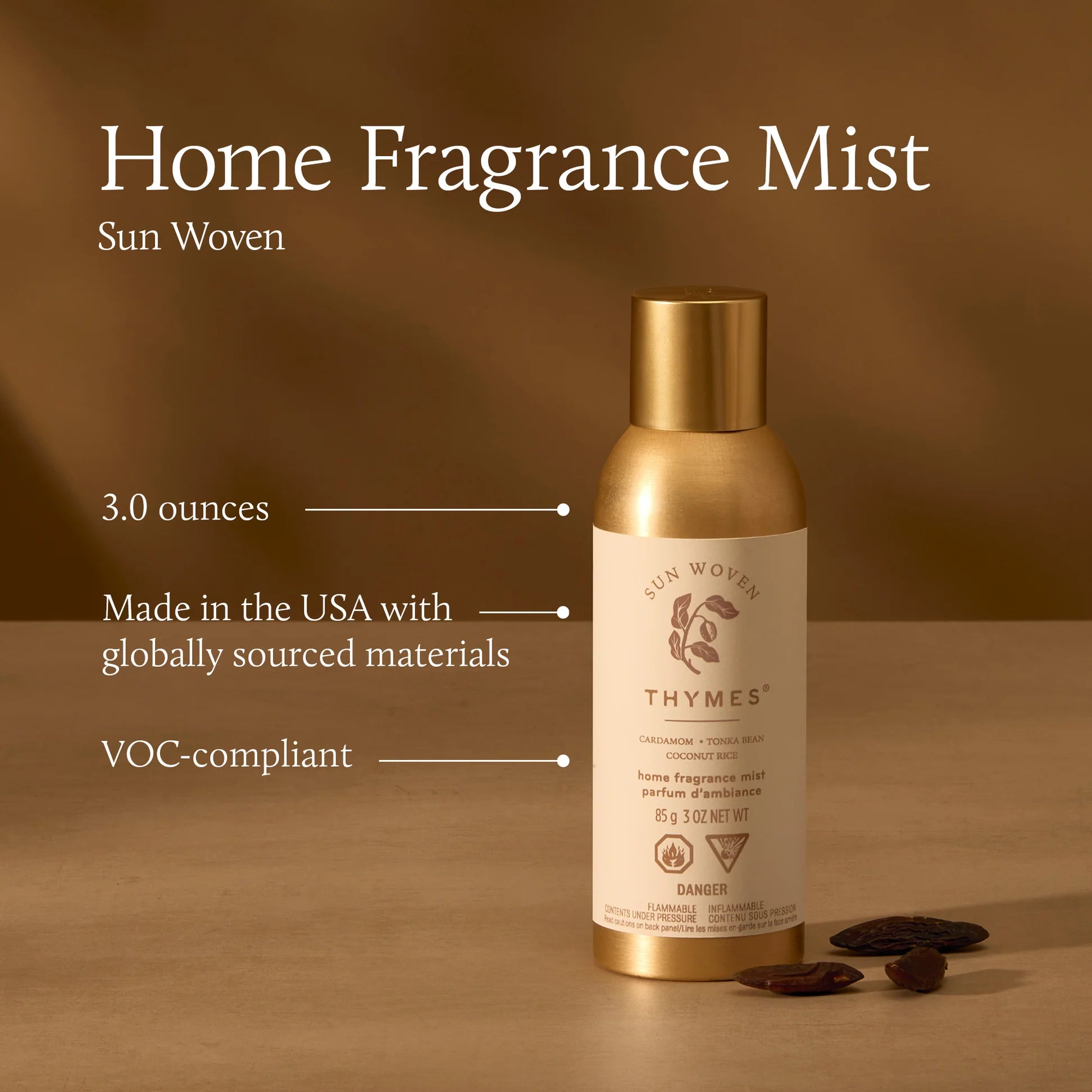 Thymes Sun Woven Home Fragrance Mist