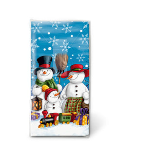 Snowman Family Pocket Tissue