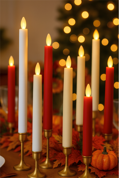 LED Taper Candle 2p Set - 8.5