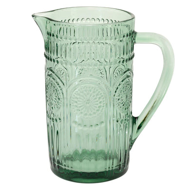 Codi Glass Pitcher - Sage Green