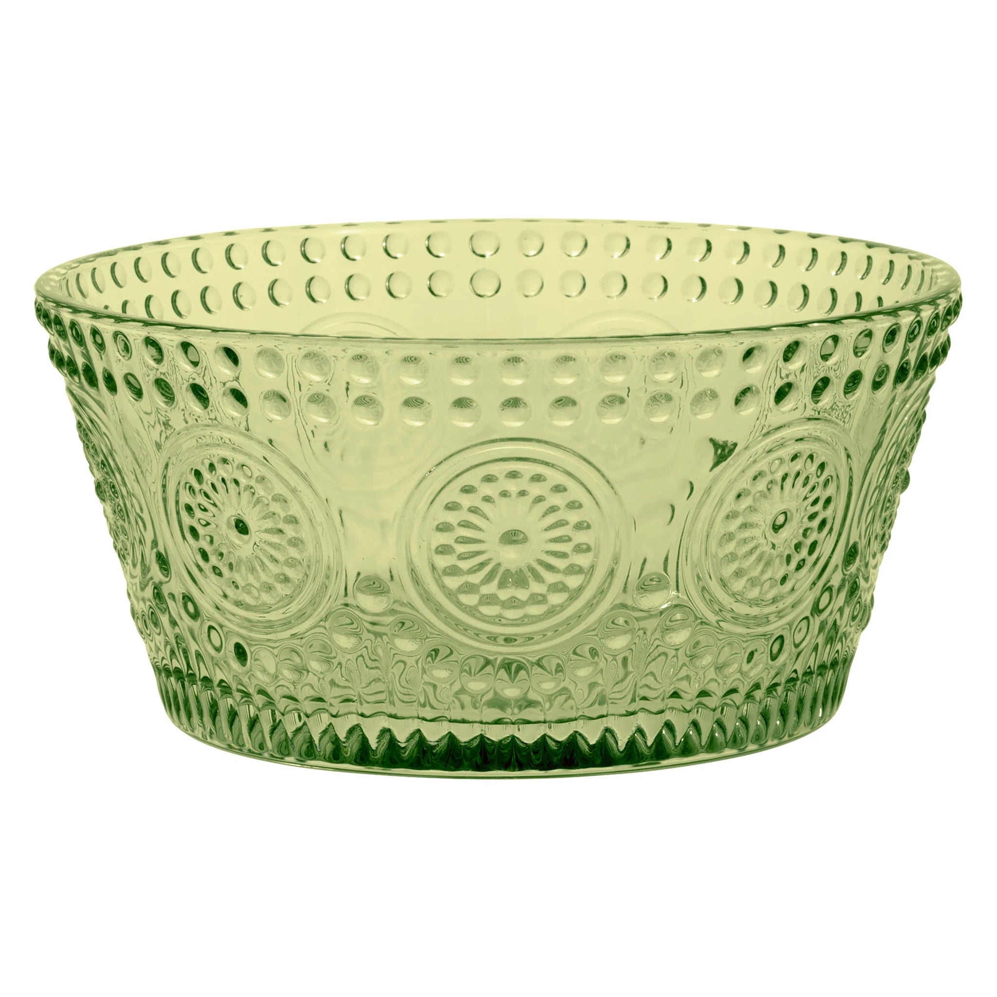 Codi Glass Bowl - Small - Olive Green