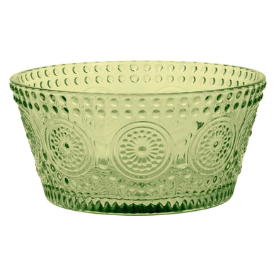 Codi Glass Bowl - Small - Olive Green
