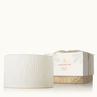 Thymes Frasier Fir Ceramic 3-Wick Candle