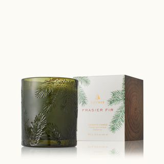 Thymes Frasier Fir Green Glass Candle 6.5oz